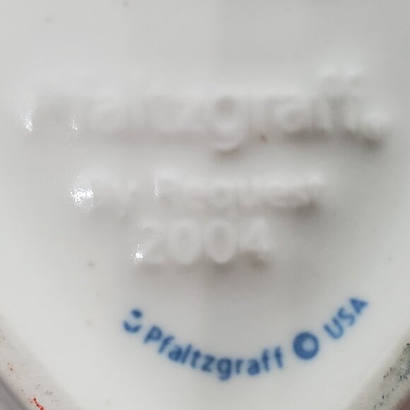 Pfaltzgraff Mission Flower Trinket Dish Heart Shaped Bowl - Picture 5 of 6